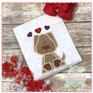 1378 Puppy Love Applique Design