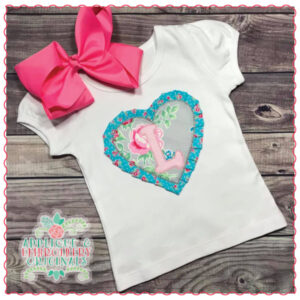 1400 Ruffled Heart Alpha Applique Font