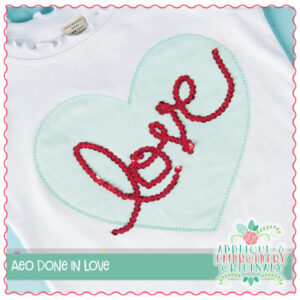 1402 Sequin Heart Applique Design