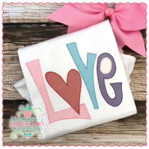 1419 Love Sketch Stitch Embroidery Design