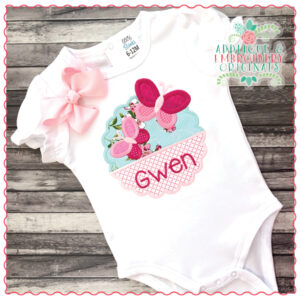 1492 Butterflies in Split Scallop Applique Design