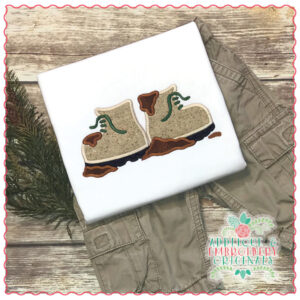 1495 Muddy Boots Applique Design