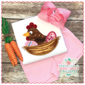 1501 Easter Chicken Applique Design