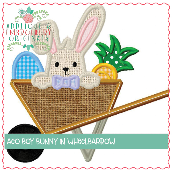 AEO 1502 Boy Bunny in Wheelbarrow 2