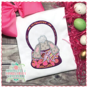 1510 Bunny Buns in Basket Applique Design