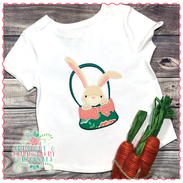 AEO 1511 Bunny in Basket wtih Bow 2