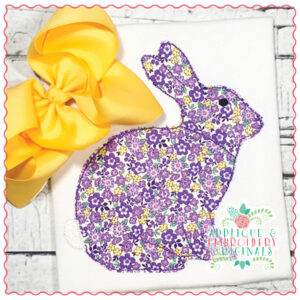 1519 Sitting Bunny Simple Stitch Applique Design
