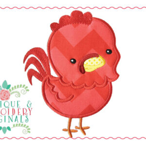 152 Gamecock Mascot Boy Applique Design