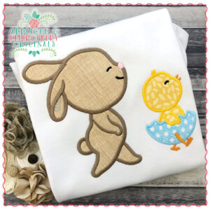 1521 Bunny & Chick Parade Applique Design