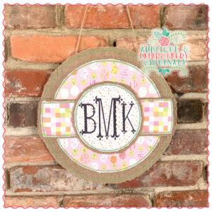 1540 Monogram Circle Door Hanger