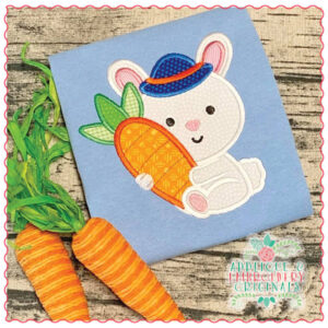 1561 Carrot Bunny Applique Design