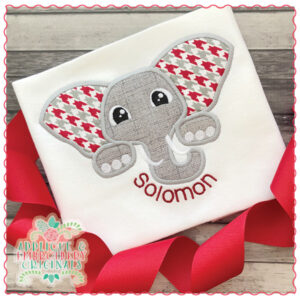 1616 Elephant Peeker Boy Applique Design