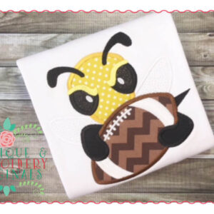 162 Hornet Yellow Jacket with Football Applique Design