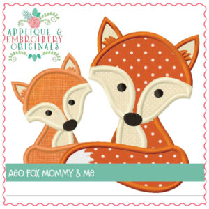 1661 Fox Mommy & Me Applique Design