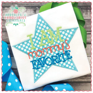 1662 I Am Mommy's Favorite Applique Design