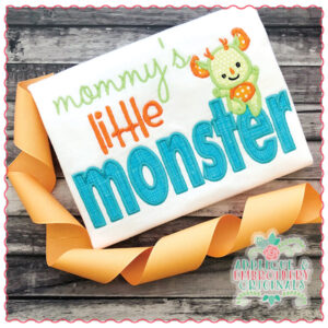 1666 Mommy's Little Monster Applique Design