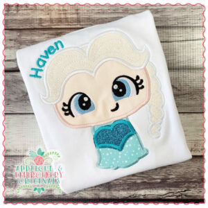 1687 Ice Princess Applique Design