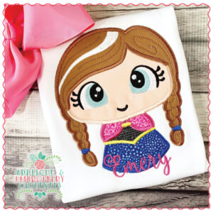 1688 Little Ice Princess Applique Design