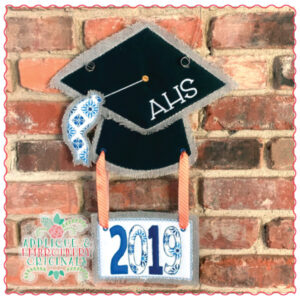 1701 Graduation Cap Door Hanger Design