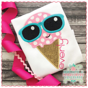 1703 Cool Cone Applique Design