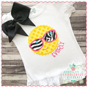 1713 Sun Shades Applique Design