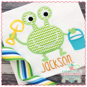 1723 Pail Monster Applique Design