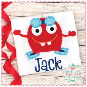 1726 Scuba Monster Applique Design