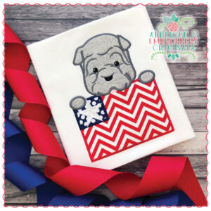 1749 FOJ Tripp with Flag Applique Design