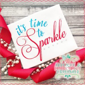 1765 It's Time to Sparkle Embroidery Design