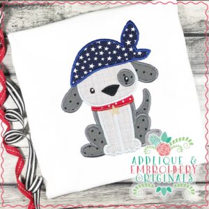 1768 Patriotic Pup Applique Design