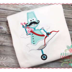 177 Robot Cupid Applique Design