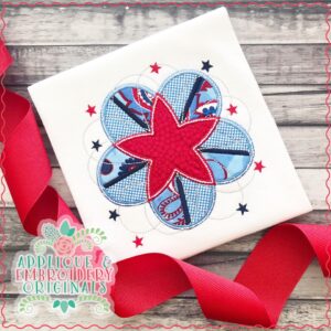 1771 Star Burst Flower Applique Design