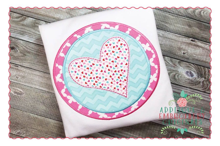AEO 178 Circular Heart Applique Design
