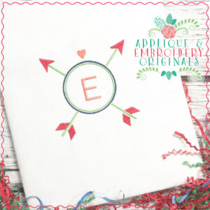 1784 Arrow Frame Embroidery Design