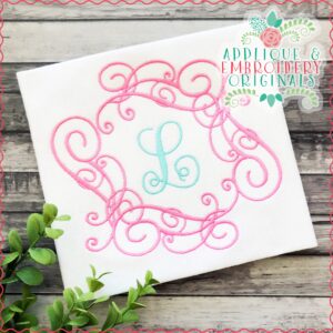 1788 Biltmore Monogram Frame Embroidery Design