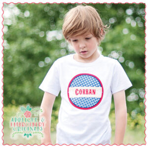 1791 Circle Frame Applique Design