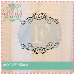 1793 Classy Frame Applique Design