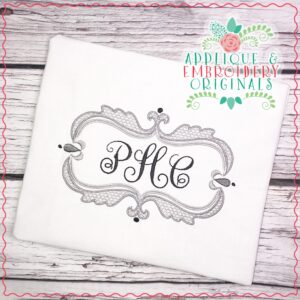 1797 Fancy Name Frame Embroidery Design