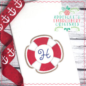 1804 Life Preserver Applique Design
