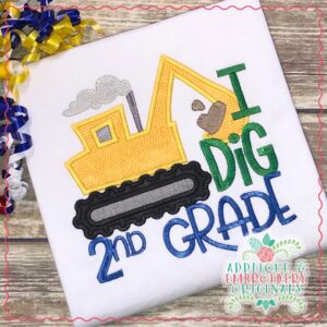1859 I Dig 2nd Grade Applique Design