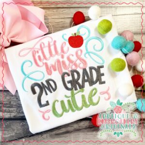 1867 Little Miss 2nd Cutie Embroidery Design