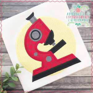 1894 Microscope Applique Design