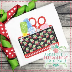 1899 Pencil Pouch Applique Design