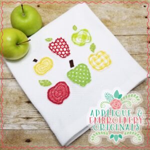 1901 Quilted Apple Applique Design