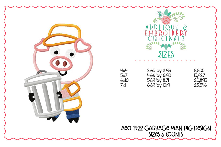 AEO 1922 Garbage Man Pig 1
