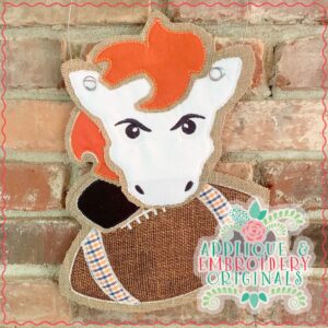 1949 Broncos Football Door Hanger Design