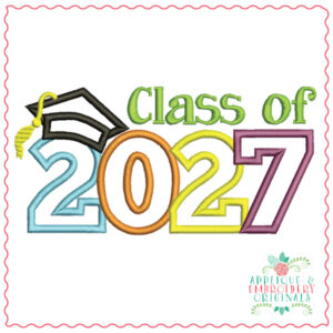 1951 Class of 2027 Applique Design