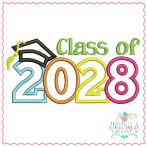 1952 Class of 2028 Applique Design