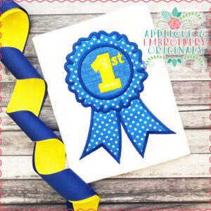 1962 Blue Ribbon Applique Design