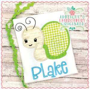 1967 Cute Snail Applique Design